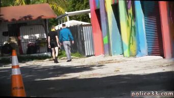 Two cops made the gay make them a blowjob at the police station