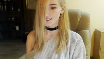 Long-haired debaucher teen blonde