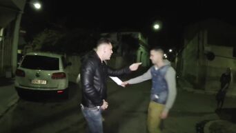Two guys fucking drunk whore on street