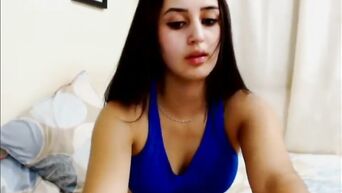 Latin model got ecstasy in front of webcam