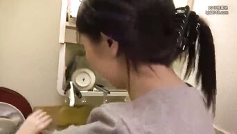 Japanese housewife is ready to fuck from morning to evening