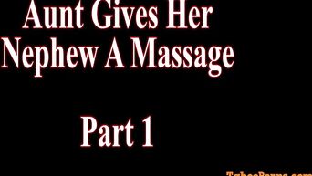 My slutty aunt gives me erotic massage