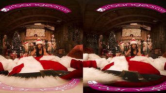 Santa and Lascivious Elves VR Porn