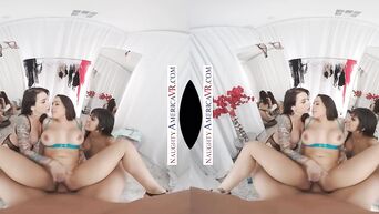 Naughty America - Dressing room 4some Gia Milana, Ivy LeBelle, & Luna Star