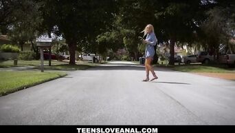 TeensLoveAnal - Teen Takes Daddy Dick Up Her Ass