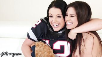 Trying HARD to Distract ANGELA WHITE from The Game! - GIRLSWAY