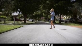 BraceFaced - Pretty Girl With Braces Gets Cum All Over