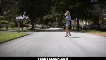 TeenyBlack - Tiny Ebony Babe Gets Dicked Down Hard