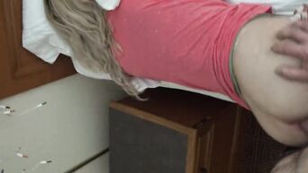Fucking Tired Step Sister In The Ass While Step Mom Is Out
