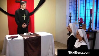 Busty School Nuns Nikki Benz & Jessica Jaymes Bang a Damn Priest! Wtf?