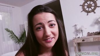 Big daddy dick in her mouth, reassured the frustrated brunette