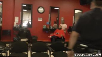 Deep blowjob from police women in hairdresser