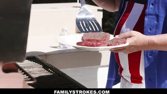 Family fucking on day of American independence