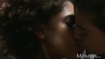 Interracial lesbian sex with Luna Corazon