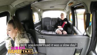 Female taxi driver Ava Austen fucked British MILF