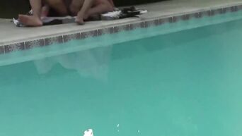 Anal public sex near pool for busty brazilian slut