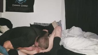 Fastened by handcuffs to bed, teen girl gets fucked