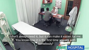 Busty nurse uses vaginal therapy