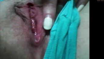 Female masturbation closeup